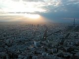 Paris 04 View To Northwest At Sunset Includes Eiffel Tower From Montparnasse Tower